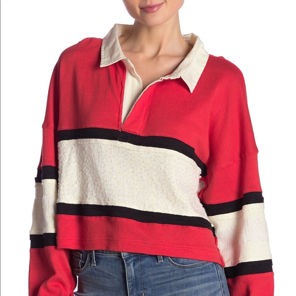 NWT We The Free By Free People Party Polo